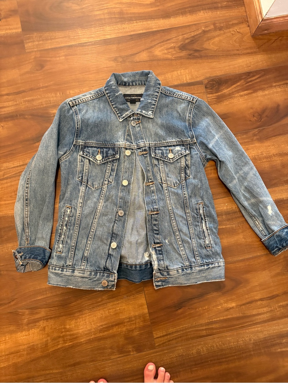 Lucky Brand Classic Light Wash Denim Jacket